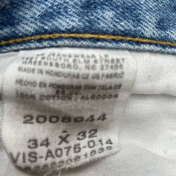 Vintage Lee Mens Jeans Regular fit straight leg high rise cotton jeans 34x32 - Picture 6 of 7